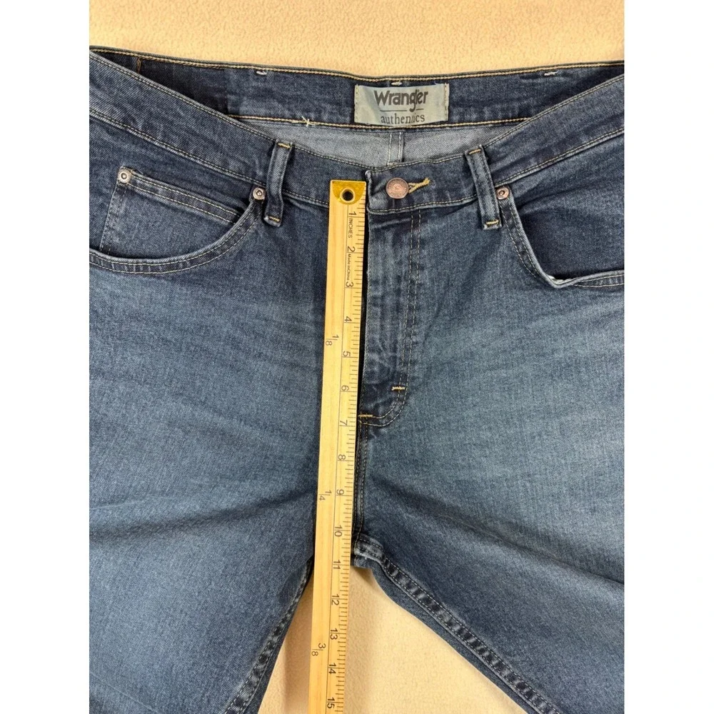 Wrangler‎ Authentics Mens Regular Fit Straight Leg Jeans Blue 32x28 Lot of 2